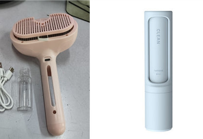 Cepillo Peine Autolimpiante para Mascotas con Humidificador de Niebla Integrado